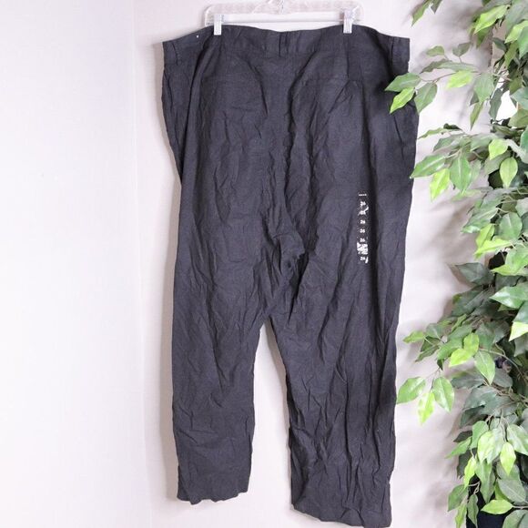 Torrid | Black Wide Leg Linen Pants 26 NWT - Picture 4 of 5
